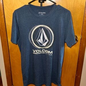 Volcom Navy Blue Logo Tee